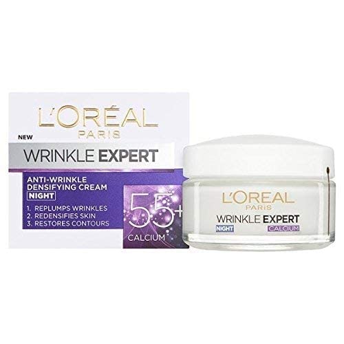 L’OREAL PARIS 55+ Calcium Night Cream for Wrinkle (Combination, Normal Skin) 50ml