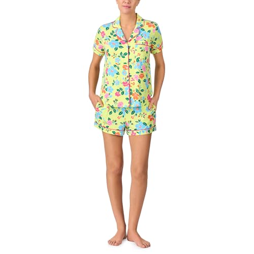 Image of kate spade new york Short Sleeve Knit Shorty Pj Set