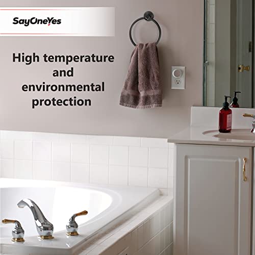 Sayoneyes Matte Black Towel Ring - Premium Quality Sus304 Stainless Steel Rust Proof Hand Towel Holder – Heavy Duty Round Towel Holder For Bathroom Wall Mounted #TOP4