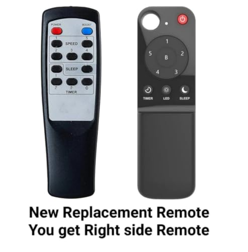 Image of 7-SAT Compatible with Atomberg Fan Remote only Timer Function, LED Control, Sleep Mode, Power Button, 5-Speed Control(Come with 2 AAA Batteries)