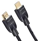 Amazon Basics - Cavo HDMI 4K da 1.8 m, alta velocità con Ethernet 18 Gbps, 4K@60 Hz, 2160p, Nero