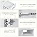 Charmmade Nail Table for Nail Tech Manicure Table Nail Tech Desk Professional Nail Salon Table Station with Drawers, Wrist Pad, Open Space, White