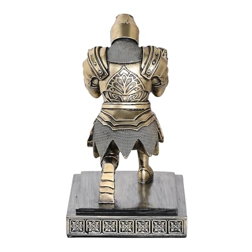 Accessoires de bureau médiévaux avec le pot à crayons Templar Vanguard bronze