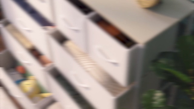 WLIVE Dresser for Bedroom with 10 Drawers, Wide Fabric Dresser for Storage and Organization, Bedroom Dressers, Chest of Drawers for Living Room, Closet, Hallway, Rustic Brown Wood Grain Print