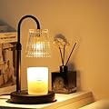 Celegete Candle Warmer Lamp,with Timer & Dimmer(3Bulbs),Candle Lamp Warmer Height Adjustable,Gifts for New Home,House Warming Gift,Birthday Gifts for Women/Daughter/Mom/Friend-Black