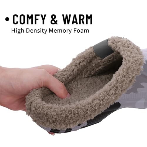 Image of Beslip Fur Lined Clogs for Women & Men Fuzzy Slippers with Memory Foam