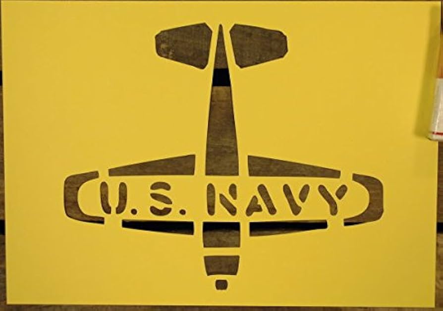 Amazon.co.jp: 【紙製 ステンシル シート】 U.S.NAVY アメリカ