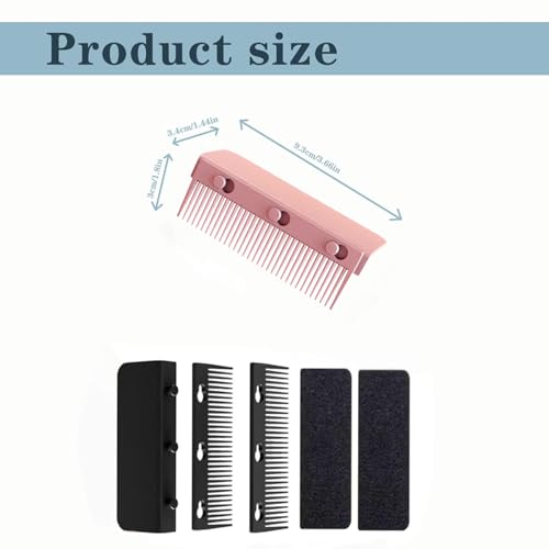 Peine para plancha de pelo desmontable color rosa miniatura 2