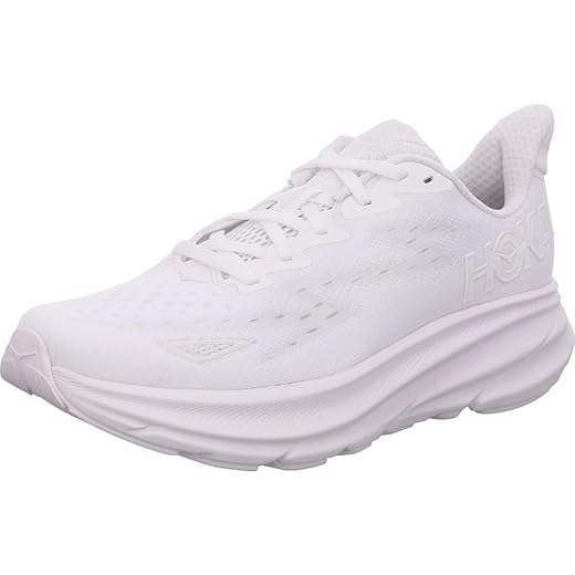 Hoka Women's Clifton 9 Sneaker, White/White, 8