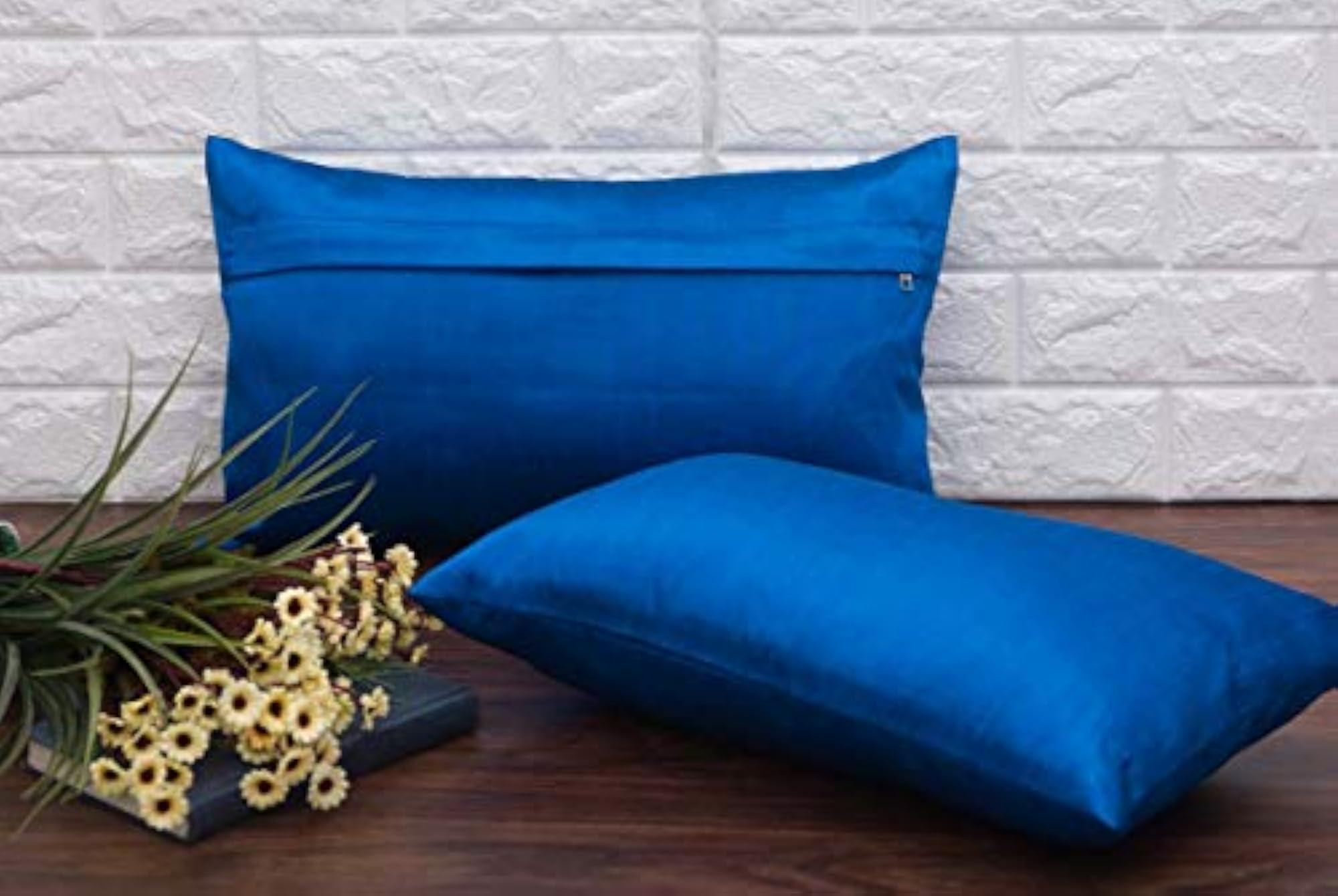 Teal Blue Cushion Covers, Set of 2