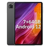 OSCAL Tablet 10 Pulgadas, Pad70 Tablet Android 12 con 7GB RAM 64GB ROM(2TB TF), 6580mAh Batería, 13MP+8MP Cámara, 1280x800 Pantalla HD IPS, 2.4G/5G WiFi, BT5.0, Google GMS Certified, Type-C (Negro)