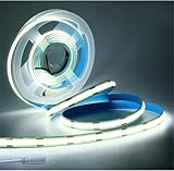 Tyun LED Streifen Lichts 12V, COB Band 2 Meter Weiß 6000K 320 LEDs/M Neon Licht Flexibel Lichtleisten Leiste mit DC Stecker für Party, Theke, Regal, Wohnkultur