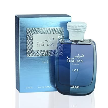 Hawas Ice For Him, Hawas Cologne For Men EDP Long-Lasting Eau De Parfum | Fresh, Masculine Fragrance((3.4Oz) 100ML)