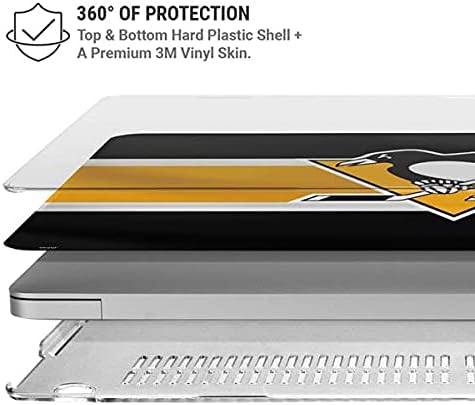 Skinit Case + Skin Compatible with MacBook Air 13in M1 (2021) - Officially Licensed NHL Pittsburgh Penguins Jersey Design