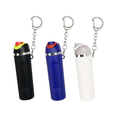 Oxxggkao Juego de 3 llaveros de botella pequeña como recipientes de bálsamo labial que proporcionan un accesorio divertido en mochilas o accesorios divertidos