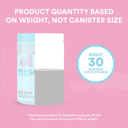 Cira Pre-Game Pre Workout Powder For Women - Preworkout Energy Supplement For Nitric Oxide Boosting, Endurance, Focus, And Strength - 30 Servings, Fruit Punch #TOP4