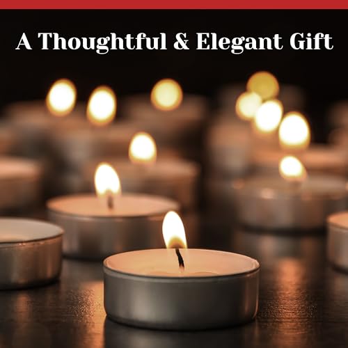 100-Pack-Tealight-Candles-in-Metal-Cups-Clean-White-Unscented-Tealight-Candles-with-45-Hour-Long-Burning-Time-Votive-Candles-Bulk-for-Romantic-Dinner-Weddings-Spa-Hotels-by-PARNOO