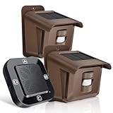 Woinnmm Solar Wireless Driveway Alarm 1/2 Mile Long Range, Wireless Outdoor Weatherproof Motion Sensor & Detector, Driveway Alert System for Monitor & Protect Inside and Outside Property