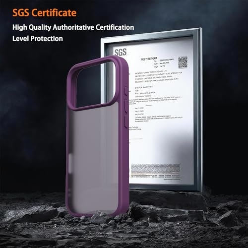 Image of iPhone 18 pro max /17 pro max Case,Translucent Matte(deep Purple)