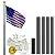Super Tough Commercial Grade Sectional 25ft Flagpole - Black Finish | 2 Times Thickness of Residential Poles with Perfect Commercial Quality | Outdoor Flagpoles for 4' x 6' American Flag