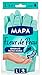 MAPA - Fleur de Peau - Gants de Ménage Toucher Parfait - Intérieur Fibres de coton avec extrait de Thé Blanc - Sans latex - Taille L (lot de 2)