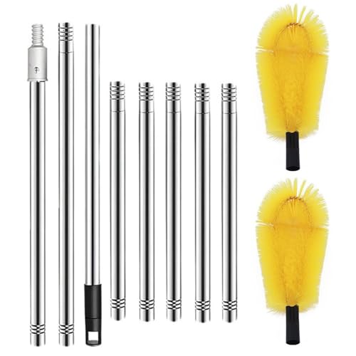 Gouttières bouchées ? Brosse de nettoyage flexible avec rallonge de tuyau