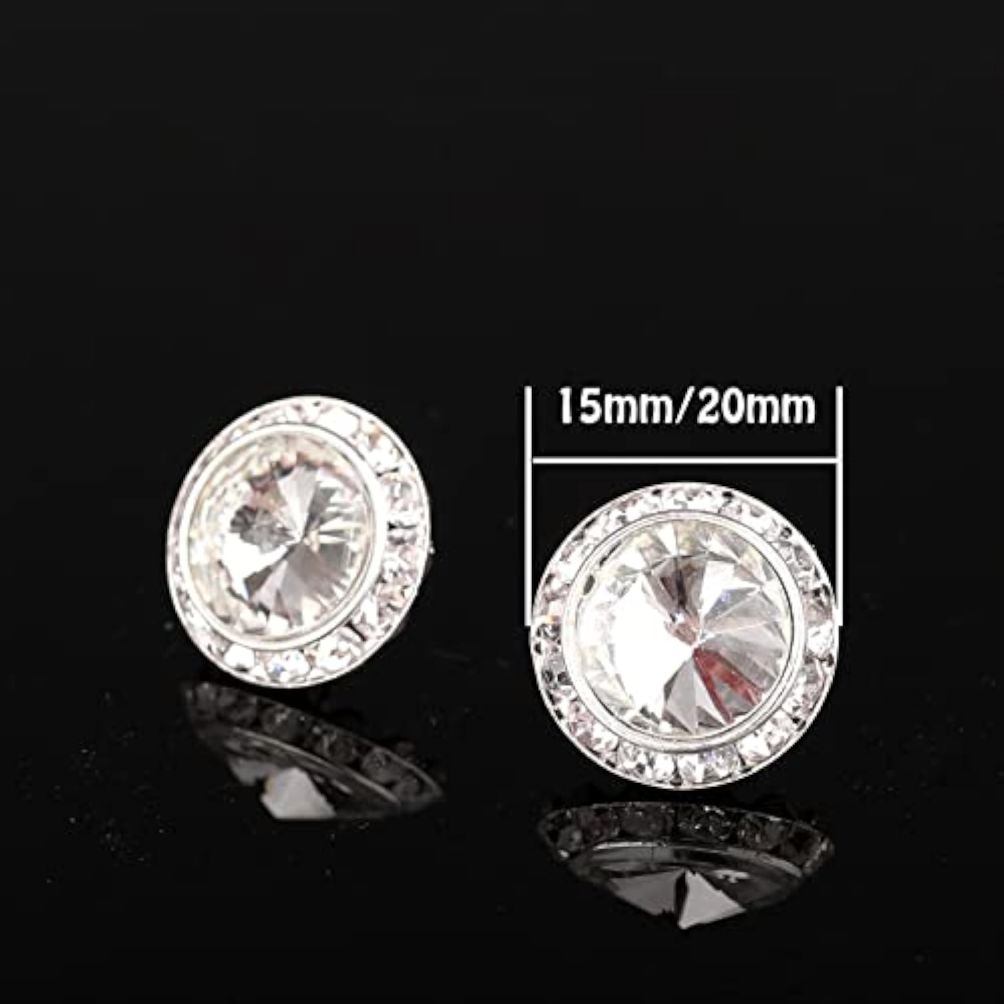 Women's Classic Crystal Stud Earrings for Weddings