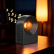 UNEEDE White Noise Sound Machine with Bluetooth Functionality, Night Light, Portable Bluetooth Speaker with Noise Canceling for Office & Sleeping, Meditation, Gathering Black