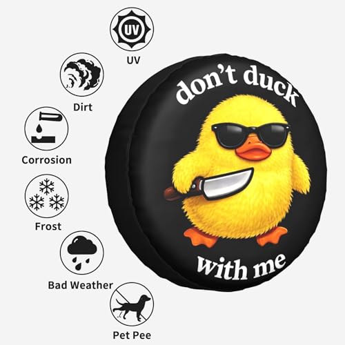 Image of Funny Spare Tire wheel cover 15inch for trailers Funny RV spare tire cover Wheel Protectors Weatherproof Wheel Covers Waterproof Universal Fit for camper rv travel Trailer Rv SUV Truck for dad husband