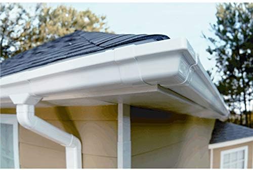 Vinyl Gutter Joiners - Traditional White, 2 Piece