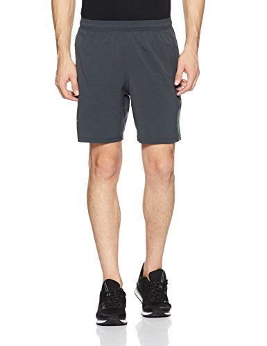 Under Armour, Ua Launch Sw 7'' Short, Pantaloncino, Uomo, Nero (Black/Quirky Lime/Reflective 009), S