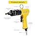 HIFESON Pneumatic Rivnut Gun with 10-24 & 10-32 & 8-32 Self-Locking Head Gun,Quick-Change Mandrels,Industrial Grade Adjustable Speed Pneumatic Thread Insert Tool