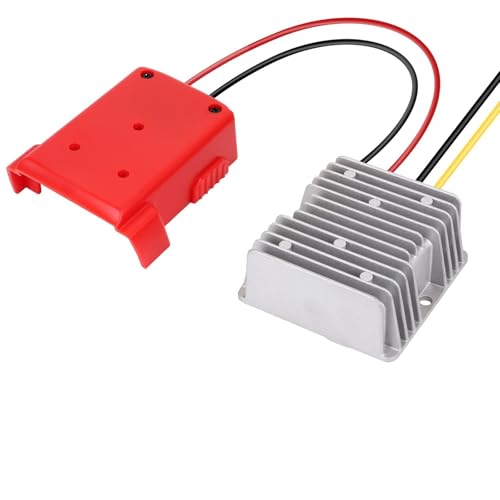 Mellif DC Power Adapter Compatible with Milwaukee 18V Battery, 18V to 12V Step Down Voltage Converter, 180W Inverter Automatic Buck Converter Regulator for Golf Cart Led Strip Light (Tool Only)