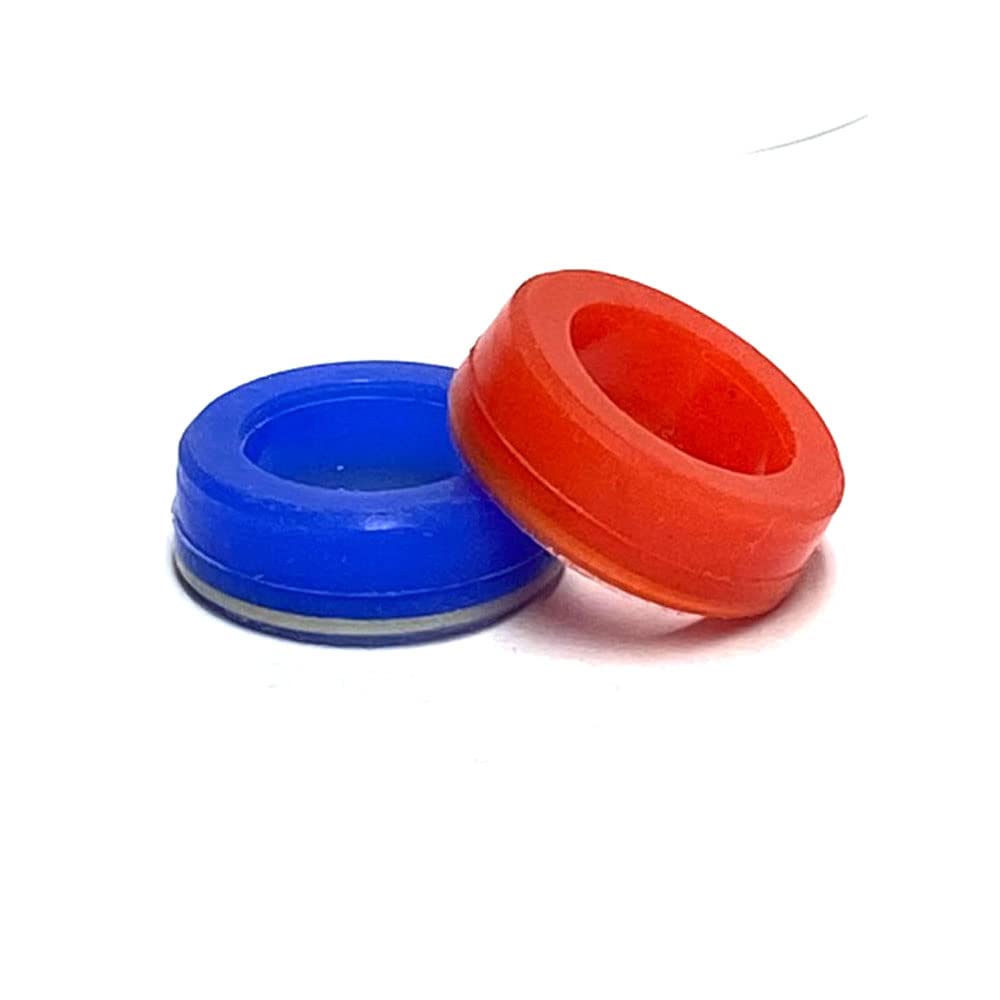 Tml Red Blue Silicone Gaskets For Bsp 3/4" Ceramic Tap Cartridge Valve (Deep Gasket) Twin Set Hot Cold