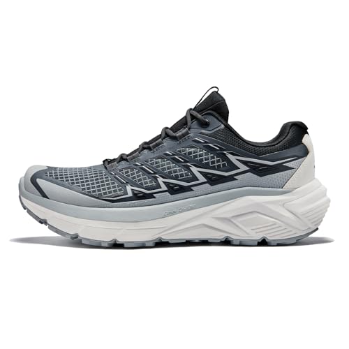 KAILAS Hombres Expedition MAX FLT Amortiguado impermeable Trail Running Senderismo Zapatos de montaña al aire libre antideslizante, Black Peak Cloud White, 44 EU