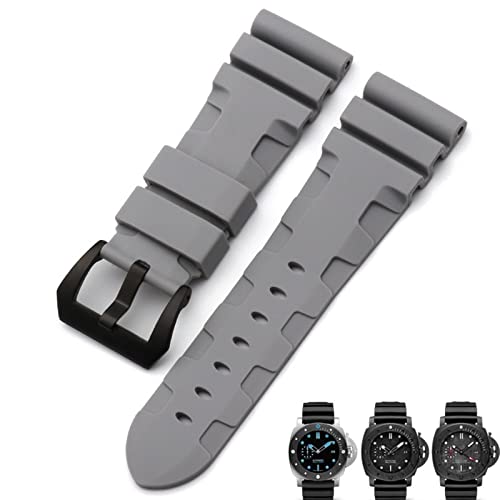 Bracelet montre caoutchouc Panerai Luminor PAM441 étanche 22mm 24mm 26mm