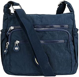 Womens Multi-Pocket Casual Crossbody Handbags Waterproof Shoulder Bags Satchel Girls Ladies Crossbody Side