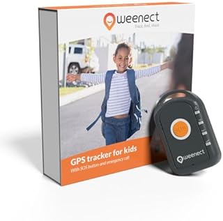Weenect - GPS-Tracker für Kinder | Keine Entfernungsbegrenzung | 7 Tage Akkulaufzeit | SOS-Knopf | Notruftelefon | Funktioniert mit abonnement