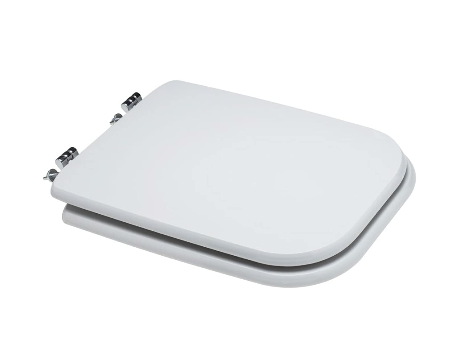 "Made in Italy" Sedile Copriwater Compatibile per Conca Ideal Standard, Colore Bianco