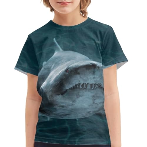 Image of Xhuibop Kids T Shirts for Boys Size 3-16 Girls Short Sleeve Sportswear Active Tops