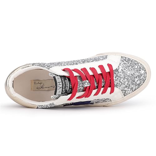 Image of VINTAGE HAVANA Grande Women's Fashion Sneakers | Star Tennis Shoes Womens | Low Top Slip On | Walking Comfortable Casual