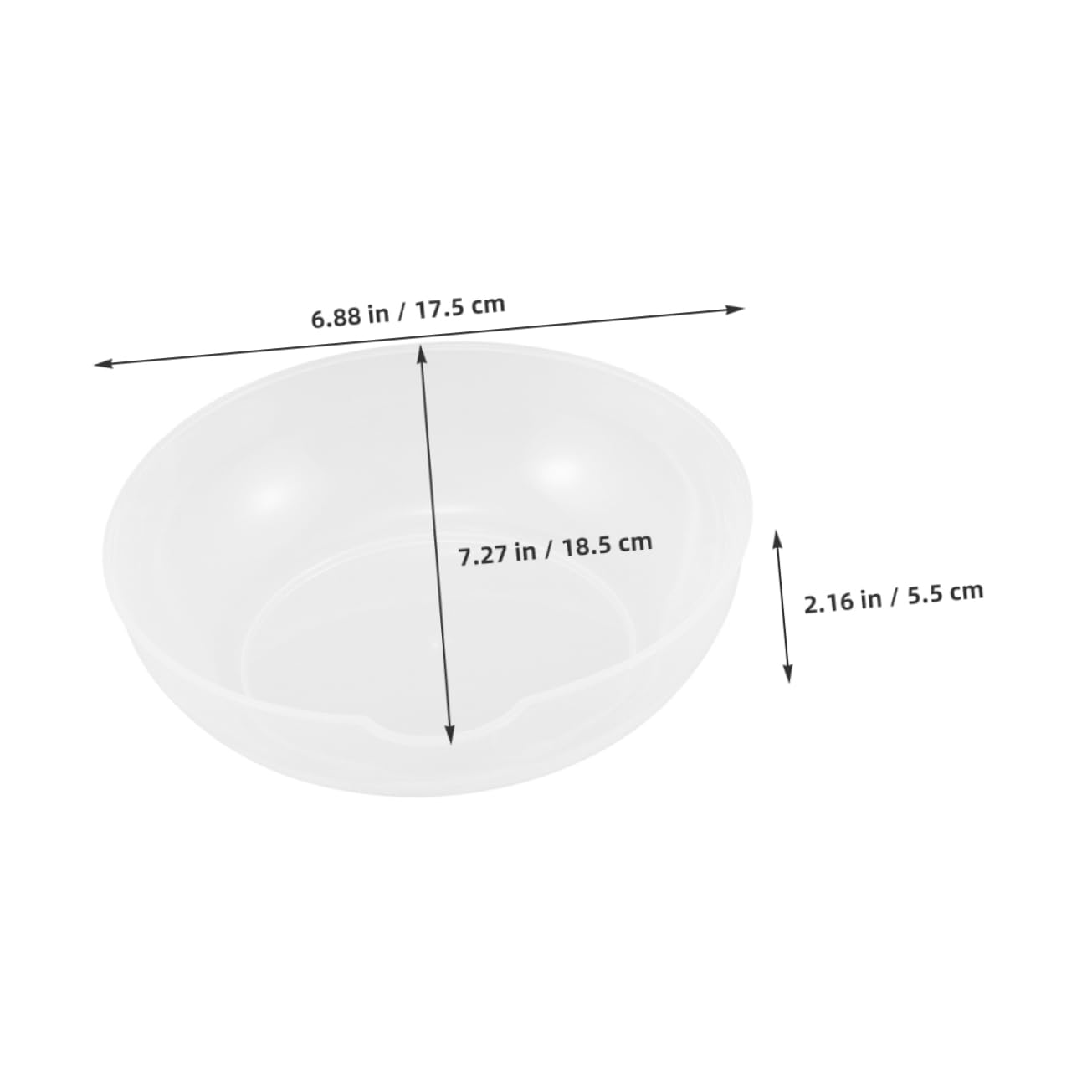 AUTSUPPL 6pcs Scale Measuring Tray Plastic Food Scale Pan Capacity Markings Baking Convenience Sturdy for Electronic Kitchen Scales