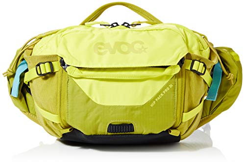 Evoc Sports - Riñonera (3 L + 1, 5 L), Color Sulphur/Moss Green, tamaño Talla única, Volumen 3l+1,5lliters