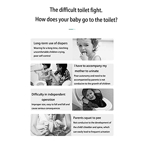 Toilet Trainingszitje, Met Stapruk, Opvouwbare Kinderen Toilettraining Toilet, Geschikt For Jongens En Meisjes… - Afbeelding 7