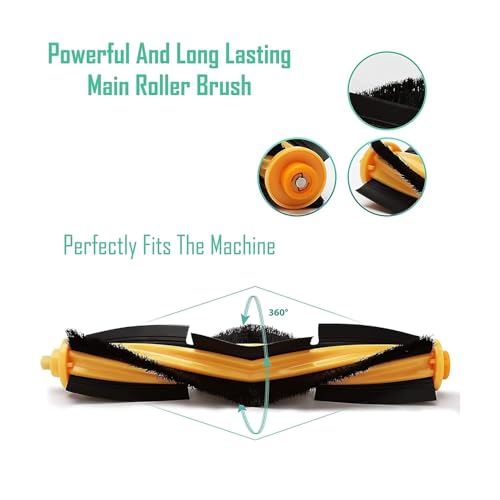Image of Replenishment Kit | Replacement Accessories Part Main Roller /Bristle Brush Compatible with Ecovacs Deebot N10 OZMO T8 T9 PRO T9 AIVI Robot Vacuum Deebot N10(ED N10 Bristle)