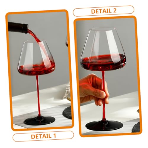 Verres à vin réutilisables pour buffet d'Halloween : 2 calices à cocktail vampire Cabilock - 5