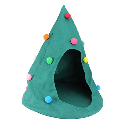 PretyzOOM Casa de Gatos Árvore de Natal Triângulo Cama Cama Gato Inverno Pet Gato Caverna Cama Quent