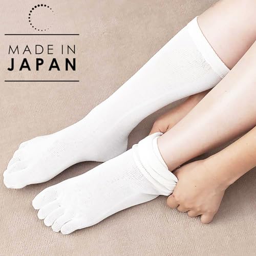 Silk Toe Socks for Women – Breathable, Thin Sock Liners for Sleep & Foot Care, Natural 100% Silk, Made in Japan3