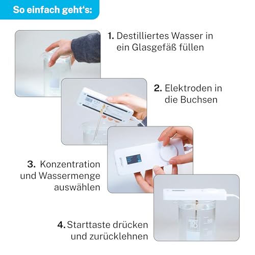 GoSilver® Plus Set - Silbergenerator mit Display, vollautomatisch (Inkl. 1 Paar Silber Elektroden Wide)
