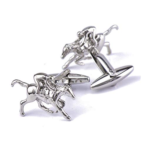 Manicuras de hombre KnBoB caballos plateadas